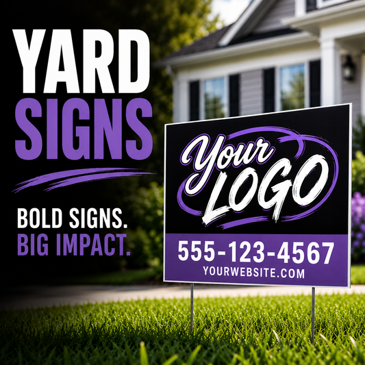 Double Sided Yard Signs