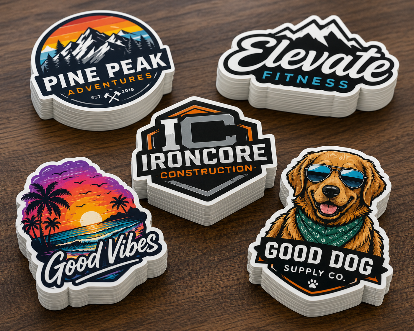 Die Cut Decals Cut to shape