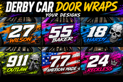 Custom Demolition Derby Door Wraps