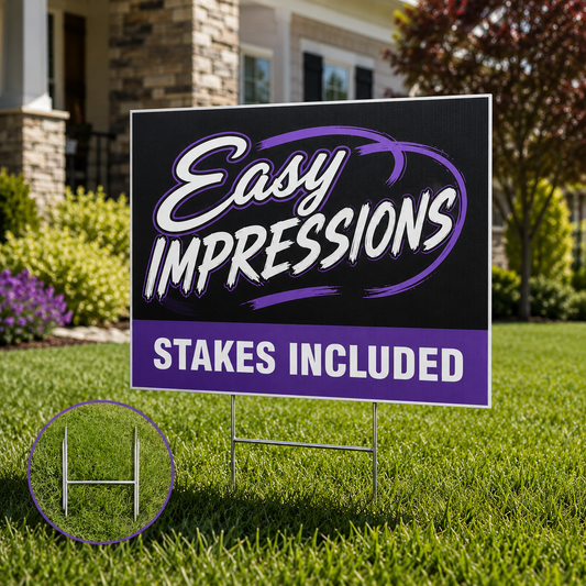 Double Sided Yard Signs