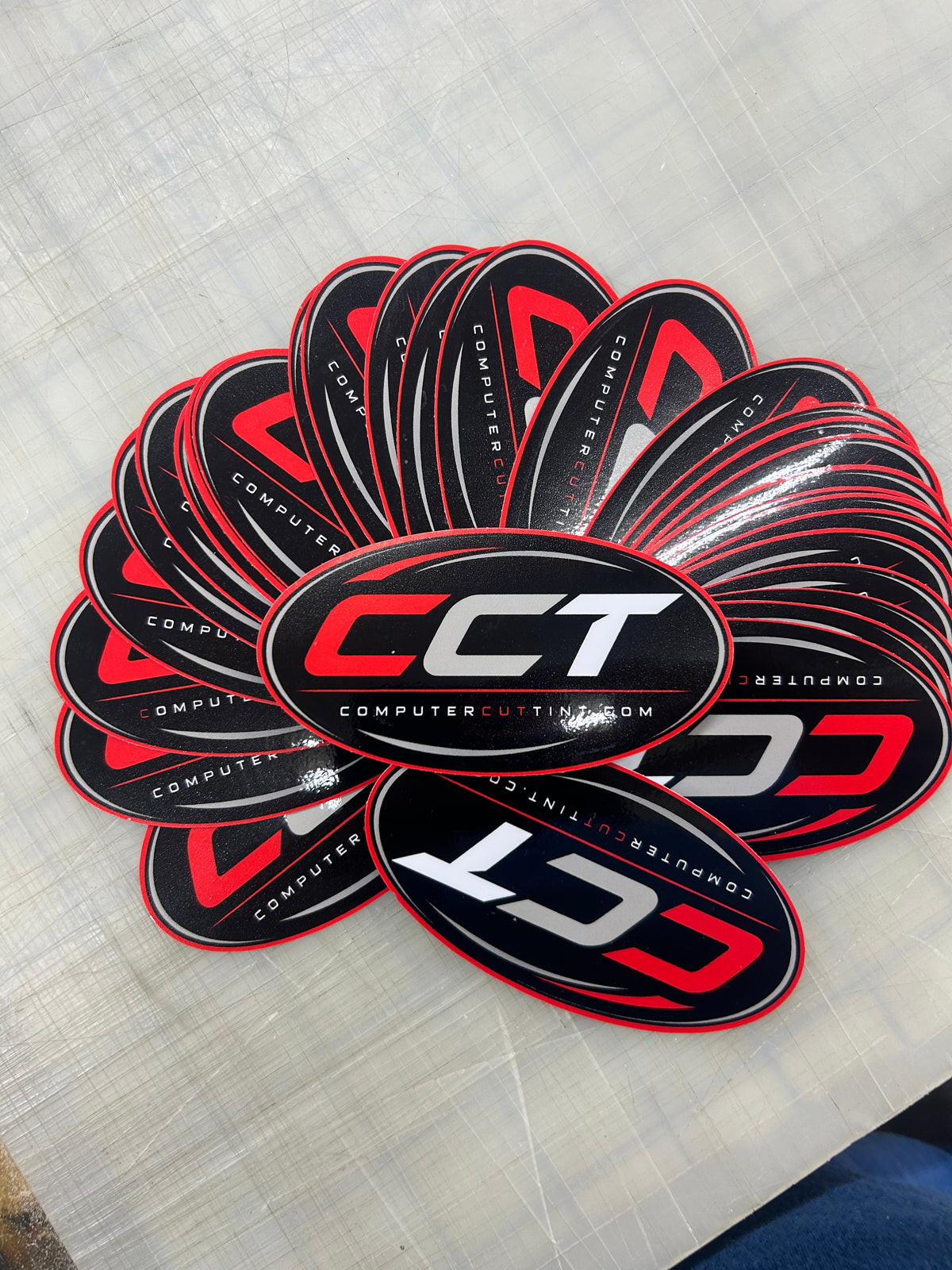 Custom Oval Decals